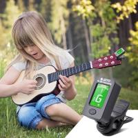 Afinador y cejilla cromático para guitarra-Black-Plástico ABS-Stack CR2032 incluida - details 2