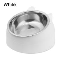 Tazón De Alimentos Para Mascotas De Acero Inoxidable Resistente Caídas Con Diseño Oblicuo Protege La Columna Vertebral Cervical Para Gatos Y Perros Colores Variados 200ml - details 14