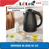 Hervidor de agua eléctrico metálico 2L, 1800W de potencia, calentamiento rápido con base giratoria, Oryx - details 0