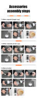 Máquina de café portátil 3 en 1 con manual, cápsulas de y café molido. Compacta y conveniente para uso en casa o viajes.Cafetera portátil Máquina de espresso Prensa manual Cápsula de café molido Portátil para viajes y picnic - details 5
