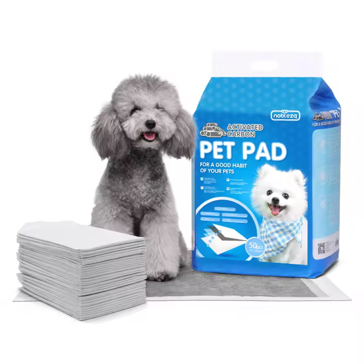 Nobleza - 50x Carbón Empapadores para Mascotas, Alfombras de Entrenamiento para Perros, Toallitas de Adiestramiento Cachorros, 60 x 60 cm, Tamaño Regular, 50 Unidades - 1