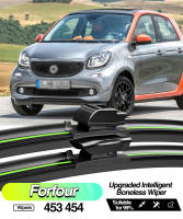 LimpiaParabrisas Anteojos Inteligentes Para Smart ForTwo 450 451 453 1998-2019 Pares De LimpiaParabrisas Delanteros Accesorios De Ventanas 2000-2020 - details 0