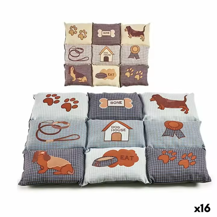 Cojín Mascotas 59 x 10 x 79 cm (16 Unidades) - 1