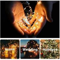 1Pack De Luces De Cadena Solar Con 50/100 LED Para Exteriores Impermeables Con 8 Modos Luz De Navidad Para Árbol Bodas Y Fiestas Decorativas - details 5