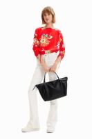DESIGUAL - Bolso Mujer de Hombro Half logo 23 Libia 2.0  Negro Grande  44x27 cm Negro Grande Mujer Trabajo Regalo - details 0