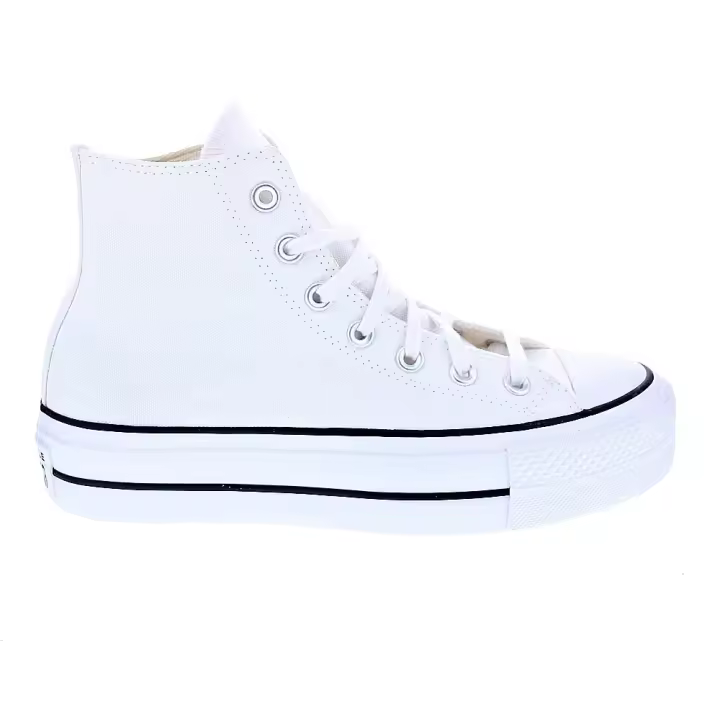 Converse Mujer Zapatillas Botas Modelo Chuck Taylor Blancas Plataforma - 1