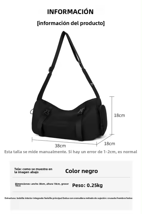 Nueva Bandolera De Tela Oxford Impermeable Para Mujer Gran Capacidad Estilo Deportivo Casual Bolso De Hombro Versátil - 1
