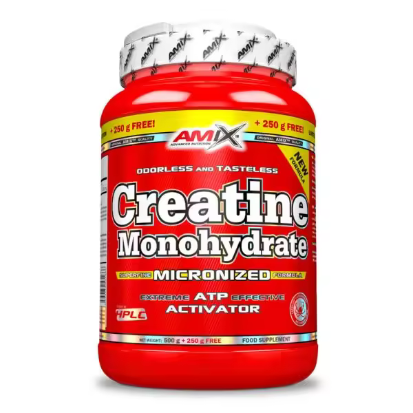 Creatina Monohidrato Micronizada - 500g + 250g Gratis Amix Nutrition - 1
