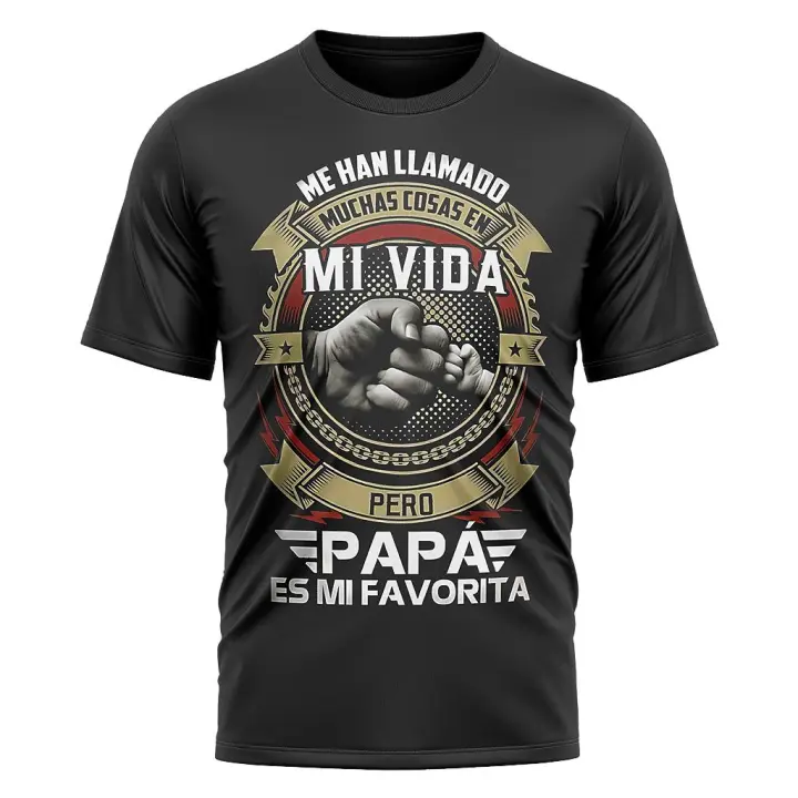 Camiseta 100% algodón estampada.TE QUIERO PAPÁ. LA FACTORIA - 1