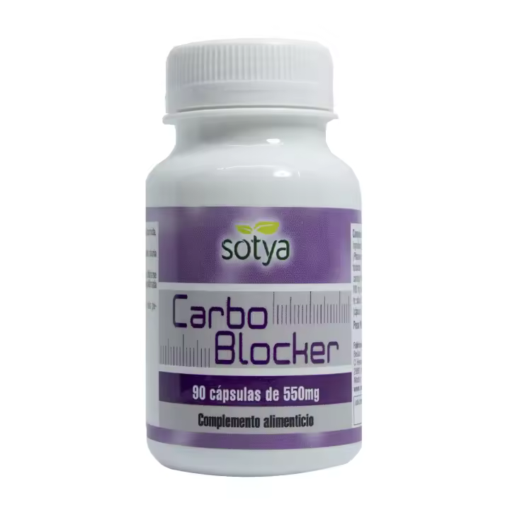 Sotya CARBO BLOCKER 550mg 90 Caps - Bloqueador de Carbohidratos y Quemador de Grasa para Pérdida de Peso - 1