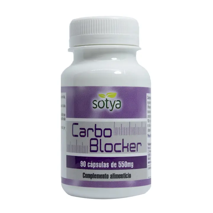 Sotya CARBO BLOCKER 550mg 90 Caps - Bloqueador de Carbohidratos y Quemador de Grasa para Pérdida de Peso - 1