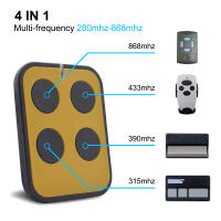 Control Remoto De Puerta De Garaje Multi-Frecuencia 280MHz-868MHz Código Fijo Y Dinámico 433MHz Llave De Acción Para Puerta Metálica Y ABS Incluye Batería CR2032 - details 4