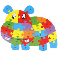 Rompecabezas Educativo De Madera Con Letras Inglesas Y Animales Juguete Inteligente Para Niños Cognición Temprana Regalos Para Bebés - details 7