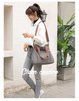 Bolso de hombro de Lona para Mujer, Bandolera multicuional de gran capacidad, para Exteriores, a la moda - details 6