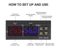 Termostato Digital LED STC-3028 STC-1000 Para Incubador Controlador De Temperatura Termorregulador Relé Calefacción Enfrío 12V 24V 220V - details 3