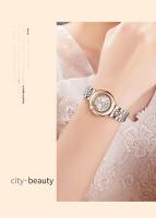 Reloj De Pulsera De Cuarzo Para Mujer YASHIDUN De Moda Resistente Al Agua Con Correa De Acero Inoxidable Display De Agujas Y Calendario Completo - details 7