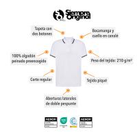 Pack de 2 Polos Bicolor Raya en Cuello y Manga -  Manga Corta para Hombre - Premium -  100% Algodón de Alta Calidad - 100% Algodón Peinado Preencogido - Color Blanco y Negro - Marca SO Wear Siempre Original - details 2