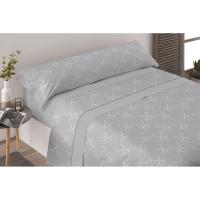 CARPE DIEM Juego de Sábanas ORNAMENTA Gris 100% Microfibra | Encimera + Bajera Ajustable + Funda de Almohada | Cama 90, 105, 135, 150 y 150 cm con 2 Almohadas - details 4