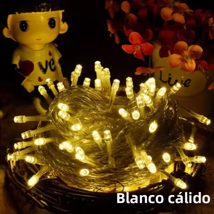 Luces De Cadena LED Impermeables Para Decoración De Navidad Y Bodas 10M 20M 50M Luz De Árbol De Navidad Y Jardín Iluminación De Fiesta En Casa - 1