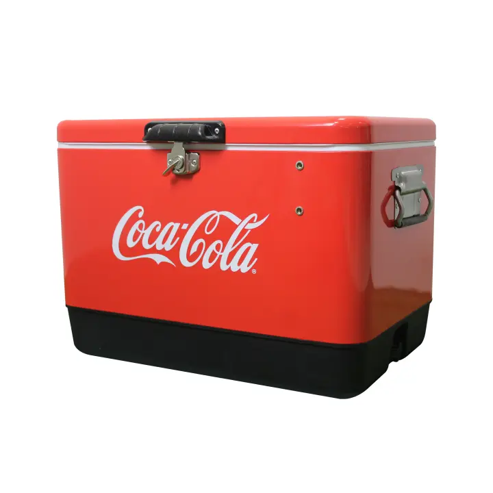 COCA COLA Nevera Coca Cola Grande Rígida Portátil Abridor 58 x 40 x 40 cm Camping Playa Pesca Senderismo - SpazioLuzio - 1