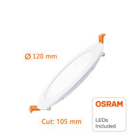 Placa Slim LED Circular 8W - OSRAM CHIP DURIS E 2835 4000K - details 0