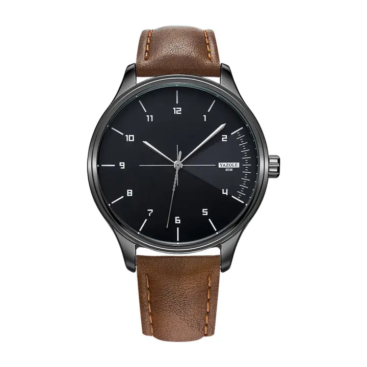 Reloj De Pulsera De Lujo Para Hombre Marca Top Caja De Metal Cuero Beltrán Reloj Casual Simplicidad Quartz Reloj Hombre - 1