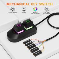 Cable De Extensión Para Botón De Encendido Y Reinicio De PC 2M RGB LED Para Motherboard De Computadora Accesorio De Teclado Estándar Con Retroiluminación Multicolor - details 0