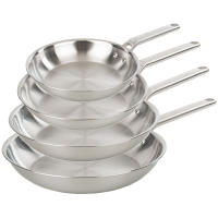 ARCOS Samoa Inox - Set 4 Sartenes Acero Inoxidable (20 / 24 / 28 / 30 cm) - Sin Antiadherente - Mango Inox - Base Inducción - details 0