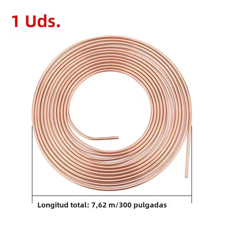 Tubo De Acero Inoxidable 25 Pies Para Coche Conductor De Freno De 3/16" OD Línea De Tubo De Cobre Anti-óxido Para Reparación De Automóviles - 1