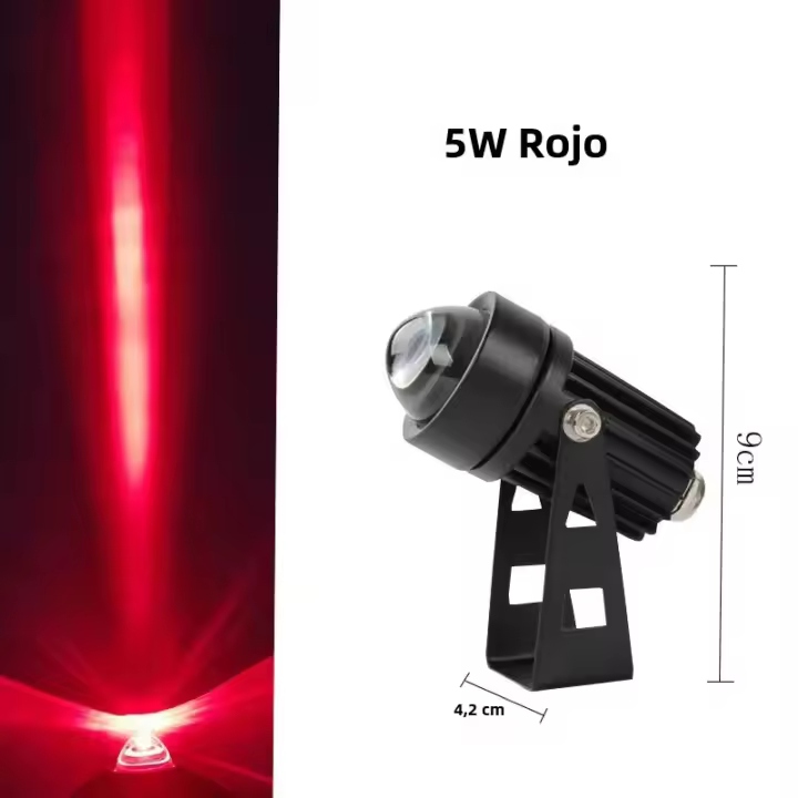 Lámpara De Pared Exterior 5W 10W RGB LED Impermeable Con Ángulo De Enfocamiento Estrecho Para Iluminación De Jardín Y Calle - 1