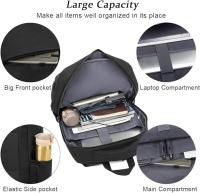 Mochipa Unisex Impermeable para Orden Portátil de hasta 15,6 pulgadas, conector para Auriculares y Bolso Antirrobo - details 2