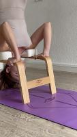 Naturyoga l Silla para posturas Invertidas de Yoga l Estabilidad l Resistencia l Madera Natural - details 1