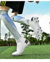 Nuevos Zapatos De Fútbol Para Hombres Entrenamiento Profesional Antideslizantes Para Campo Artificial Botas De Fútbol Con Tela Microfibra Antorcha Media Calf High Rubber Outsole - details 1