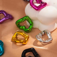 30pcs Bolas De Corazón De Acrílico Metálico Para Creación De Joyas DIY Tamaños 21x19MM Accesorios Para Pulseras Collares Y Aretes - details 13