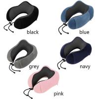 Almohada De Viaje En Forma De U De Espuma De Memoria Soporte Para Cuello Sin Bolsa De Transporte Tapones Para Los Oídos Y Máscara - details 0