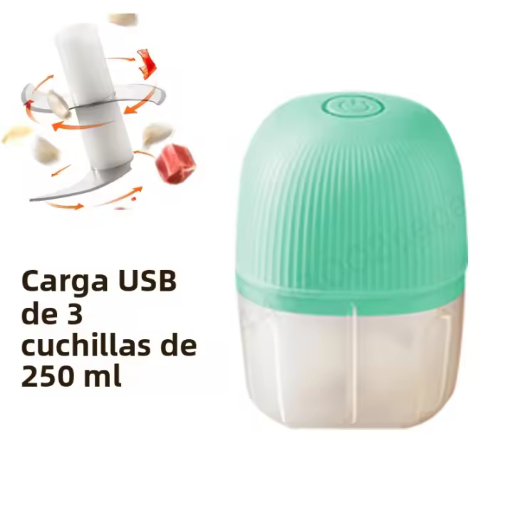 Mini Trituradora De Alimentos Eléctrica Multifuncional Cargador USB Molinillo De Ajo Trituradora De Hielo Y Verduras Regalo De Cocina - 1