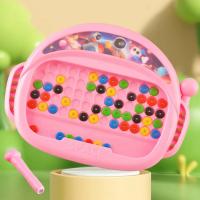 Tablero De Dibujo Magnético Para Niños Con Pluma Y Cuentas Juguete Educativo Sensorial Montessori Regalo Para Niños Y Niñas - details 20