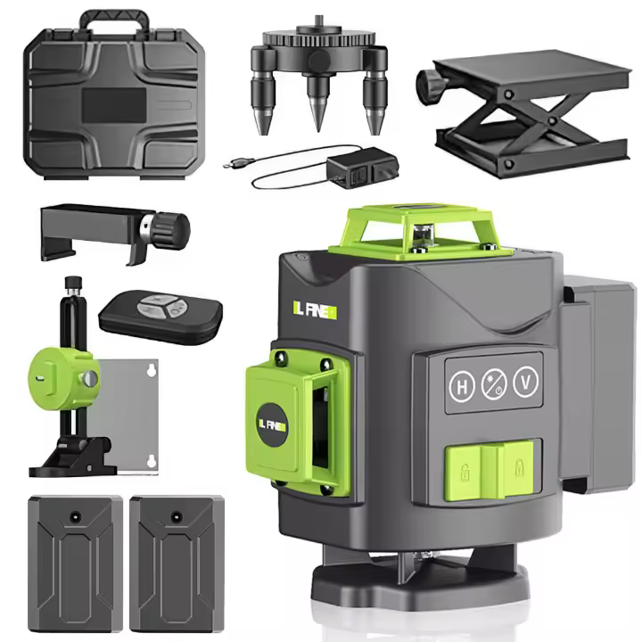 4D 16 Lines Laser Level Green Line SelfLeveling 360 Degree Horizontal And Vertical Green Beam Super Powerful Laser Levels - 1