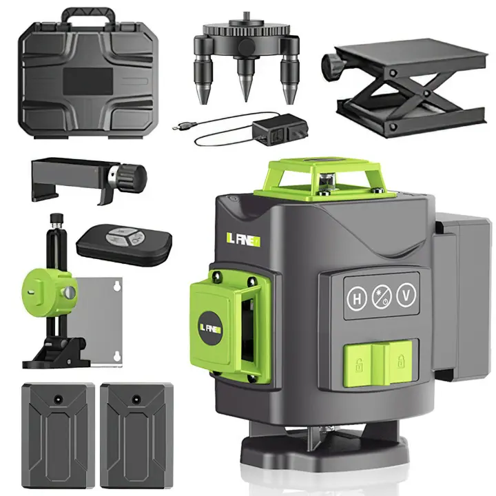 4D 16 Lines Laser Level Green Line SelfLeveling 360 Degree Horizontal And Vertical Green Beam Super Powerful Laser Levels - 1