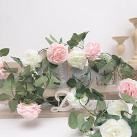 Guirnalda De Flores Artificiales Para Decoración De Habitaciones Jardines Bodas Showers De Bebés Arco Floristería - details 4