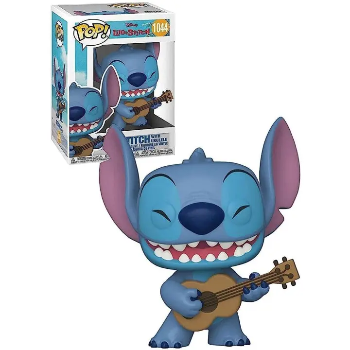 Funko Pop! Disney: Stitch with Ukulele - Lilo and Stitch - Figura de Vinilo Coleccionable - Idea de Regalo- Mercancia Oficial - Juguetes para Niños y Adultos - Movies Fans - MR POPYE - 1