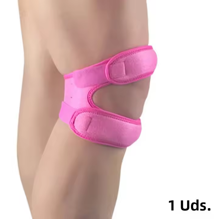 1PC Soporte De Rodilla Deportiva Protección Patela Doble Cinta Elástica De Múltiples Usos Para Fútbol Y Baloncesto Guía Abierta De Rodilleras - 1