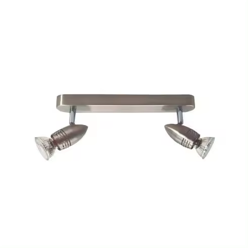 Gsc Evolution Foco de Techo Doble Lineal Serie Kegla GU10 Níquel - Iluminación Focalizada y Elegante - 1