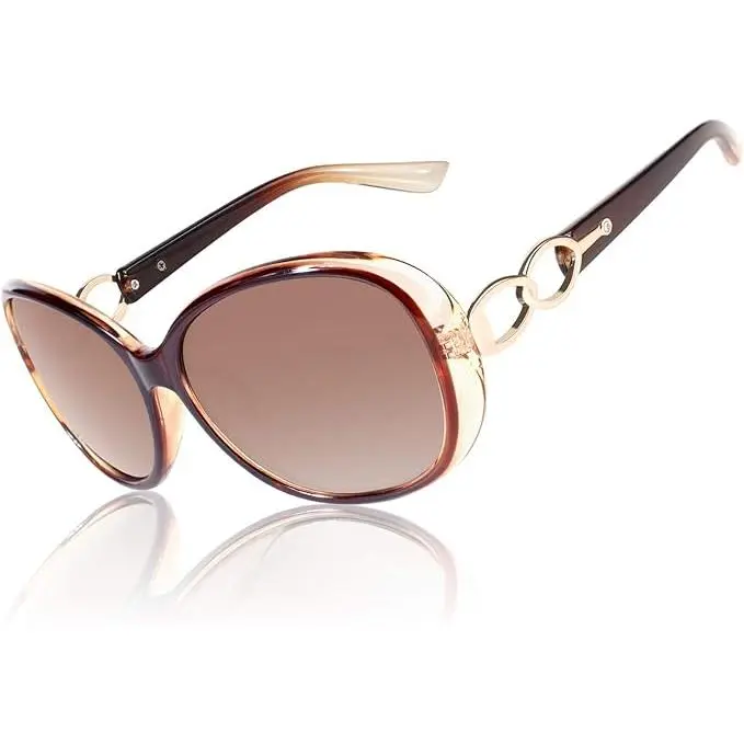 Gafas de Sol Mujer Polarizadas Grande Diseño de Gran Tamaño Protección UV400 - 1