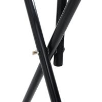 vidaXL Soporte de montura plegable de pie independiente hierro negro - details 6