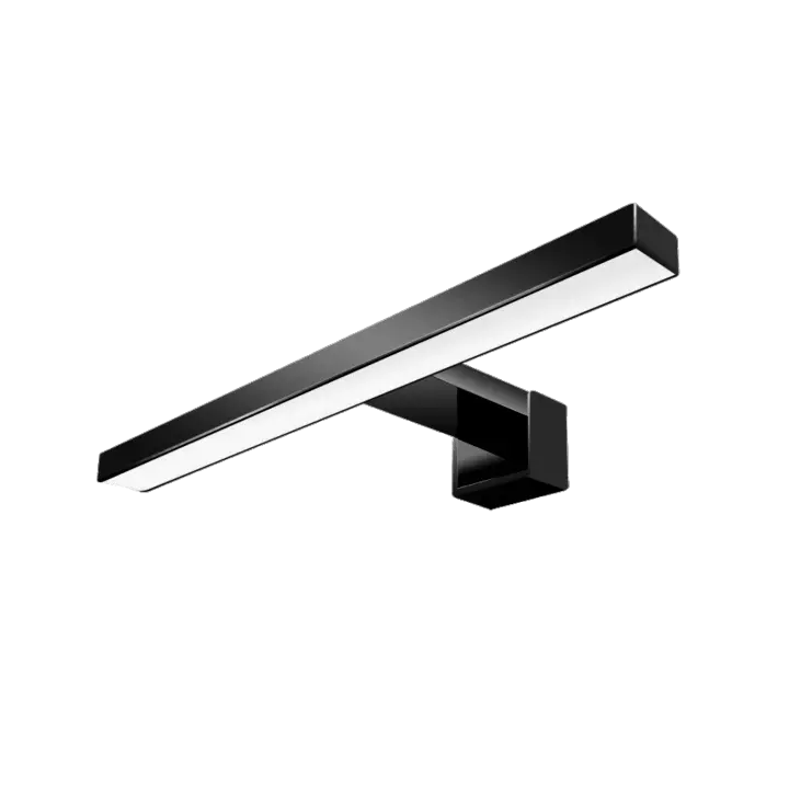 UBUD Lámpara Led de Baño - Aplique Led para Espejo o Pared - IP44 Protección - Luz Blanca 6000K - Cromado (30CM) - 1