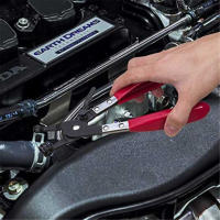 Aguja De Tubo De Garganta Recta/Curva 1Pc Para Automóvil Herramientas De Mantenimiento De Plomería Con Abrazadera De Tubo - details 12