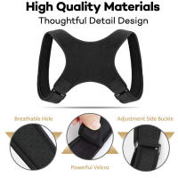 Corrector De Postura Ajustable Para Niños Soporte De Espalda Corrección De Hombros Alivio Del Dolor Bebé Niña Niño - details 12