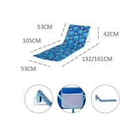 Esterilla de playa / piscina ligera reclinable portable 47 x 145 cm. Estructura de metal, hasta 110 kg soportado - details 1
