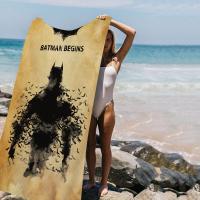 Toalla De Playa Batman El Caballero Oscuro Anime Absorbente Suave Para Niños Regalo Ideal Para Viajes Camping Gimnasio Tamaño 30x60 Cm - details 6